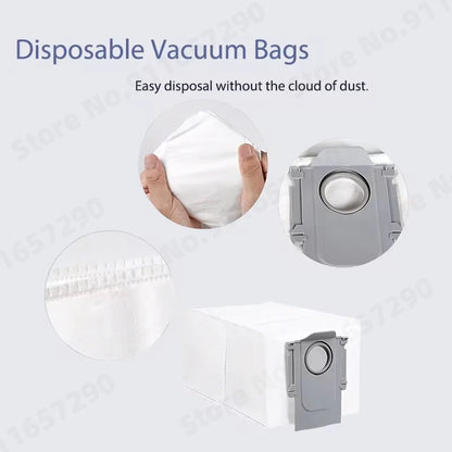 Compatible with Roborock Qrevo S Qrevo Pro Qrevo MaxV Robot Vacuum Parts Main Roller Side Brush Hepa Filter Mop Pad Cloth Dust Bag Accessories