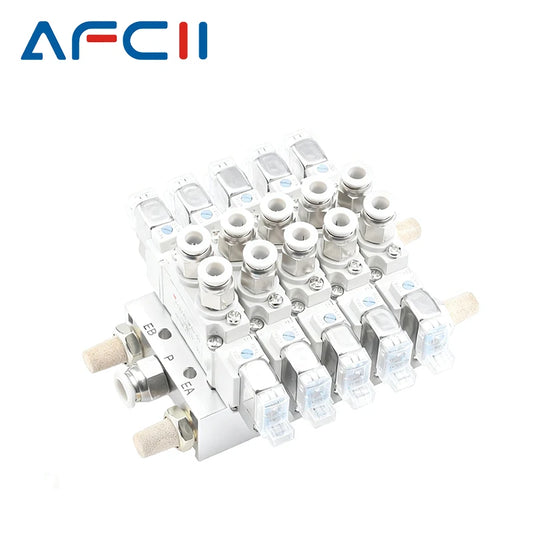 SY5220 Multi-way Combination Manifold replacement Solenoid Valve Control SY5220-5LZD-01 SY5220-6LZD-01 Manifold