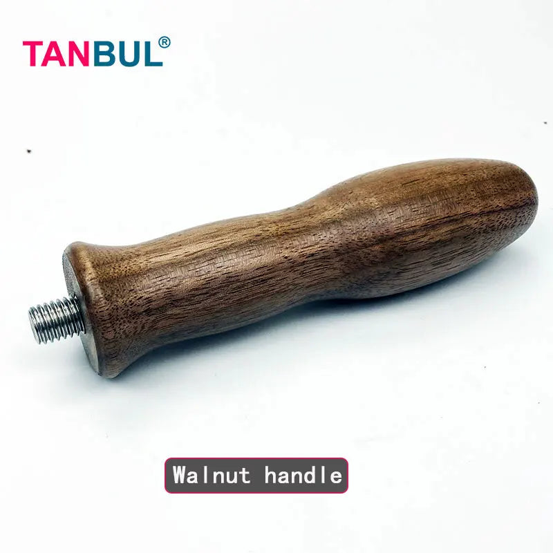 Walnut Handle Coffee Filter for 58mm Semi-Automatic Coffee Machine Bottomless E61 Design Made in China