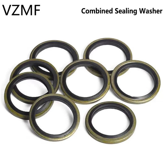 2/5/10/20/PCS Combined seal washer Bonded Seal Sealing Ring Oil Drain Screw M6 M8 M10 M12 M14 M16 M18 M20 M22 M24 M27 M30~60mm