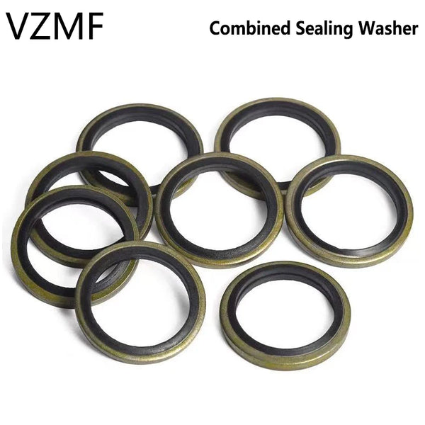 2/5/10/20/PCS Combined seal washer Bonded Seal Sealing Ring Oil Drain Screw M6 M8 M10 M12 M14 M16 M18 M20 M22 M24 M27 M30~60mm