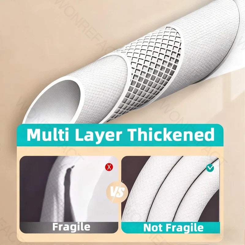 Explosion Proof Extended Hose Automatic Washing Machine Inlet Hos Threaded Anti Slip Head Extended Water Supply Hose