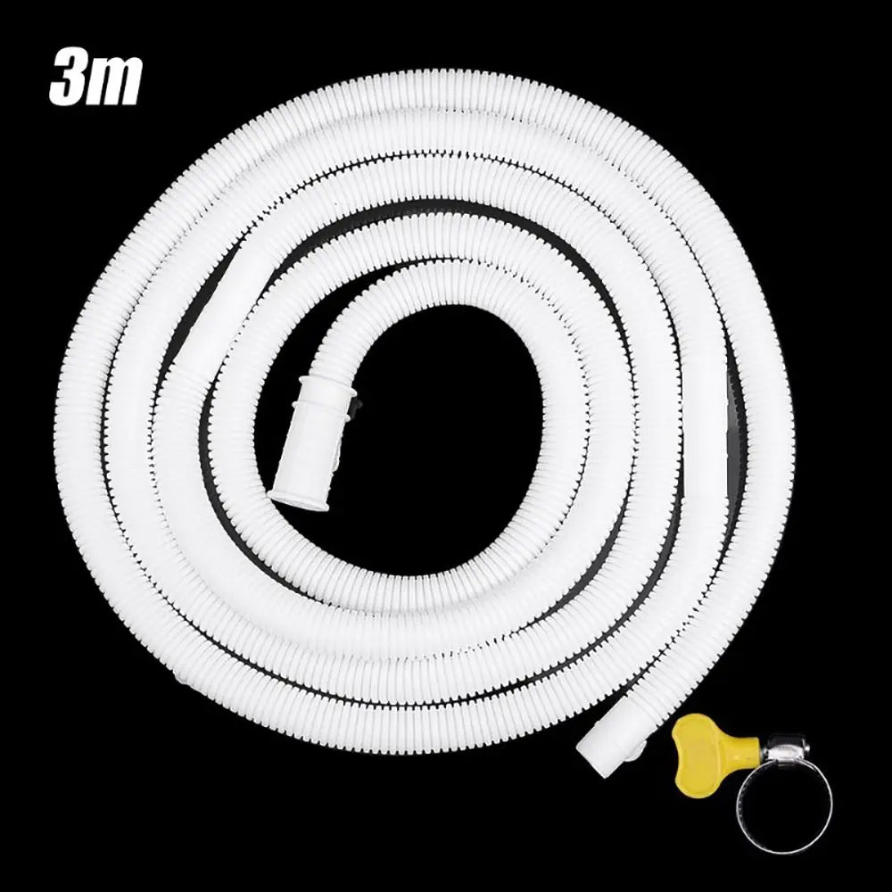 Washing Machine Dishwasher Drain Hose Pipe Waste Water Outlet Expel Soft Tube White PP Plumbing Stretchable Flexible Hose
