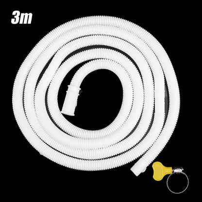Washing Machine Dishwasher Drain Hose Pipe Waste Water Outlet Expel Soft Tube White PP Plumbing Stretchable Flexible Hose