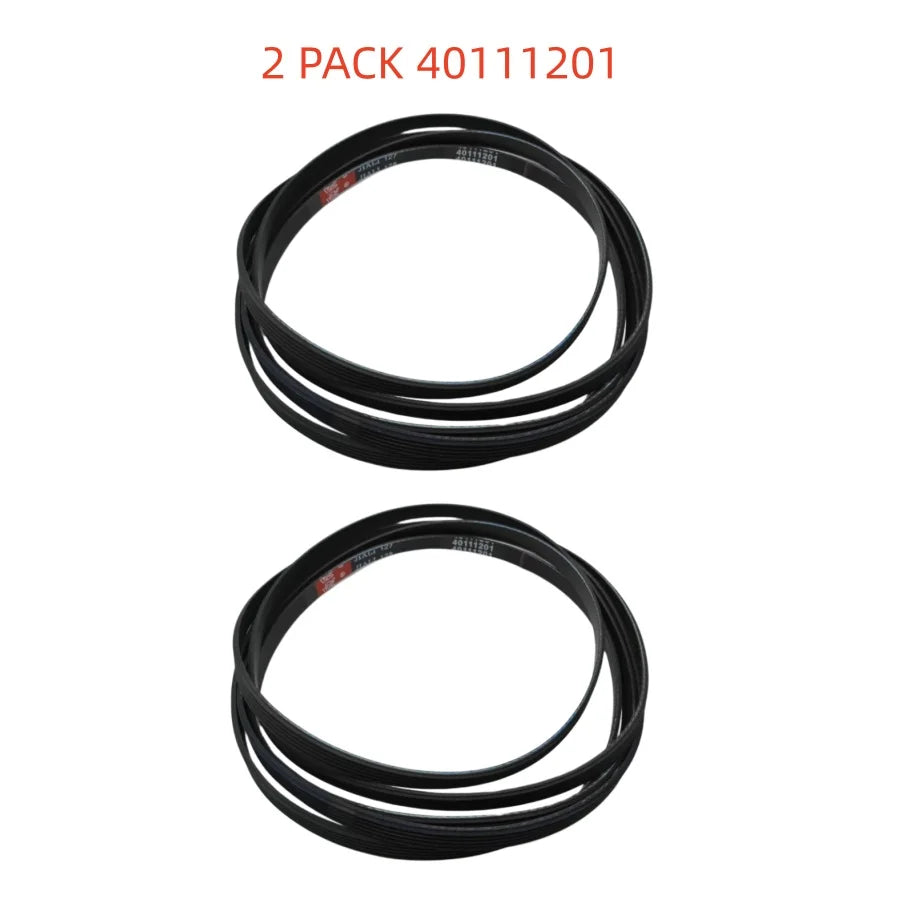 2 PACK 40111201 Dryer Drum Belt Compatible with Amana Maytag Speed Queen WP40111201 40051501 40051502 59174 R0606549 14218936