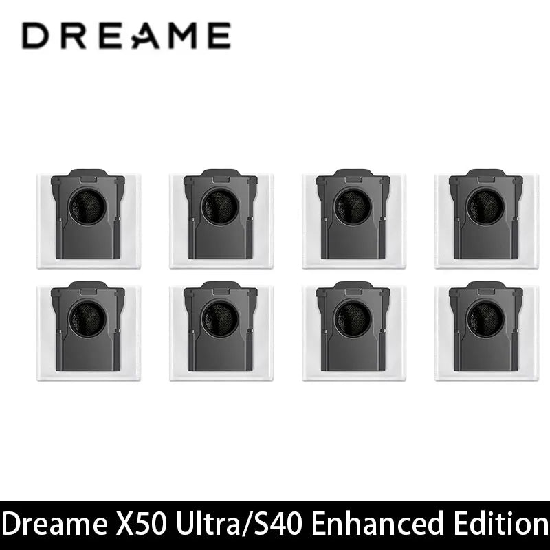 Dreame X50 Ultra / S40 Enhanced / L50 Pro Ultra Edition Vacuum Parts Main Roller Side Brush Hepa Filter Mop Cloth Dust Bag