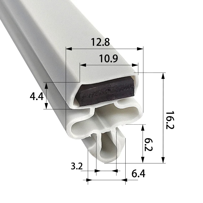 Refrigerator Door Seal — 2.5-10m — Rubber Magnetic