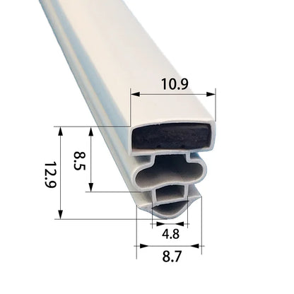 Refrigerator Door Seal — 2.5M — PVC Magnetic — Uncut Strip