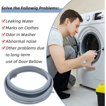 Replacement Washing Machine Door Seal Gasket - Compatible with Whirlpool, Maytag, Amana, Inglis (Models: W10290499, W10300559, W10381562)