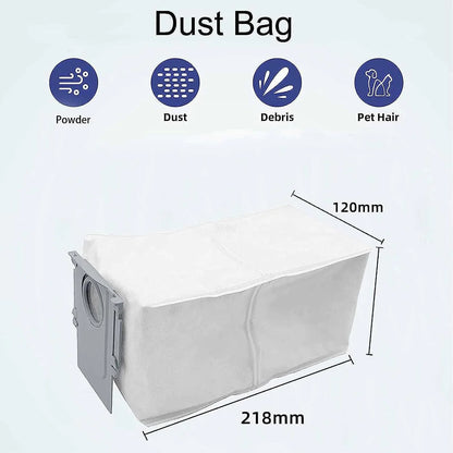 Compatible with Roborock Qrevo Curv Robot Vacuum Cleaner Accessories Main Roller Side Brush Hepa Filter Mop Cloth Dust Bag Parts Replacement