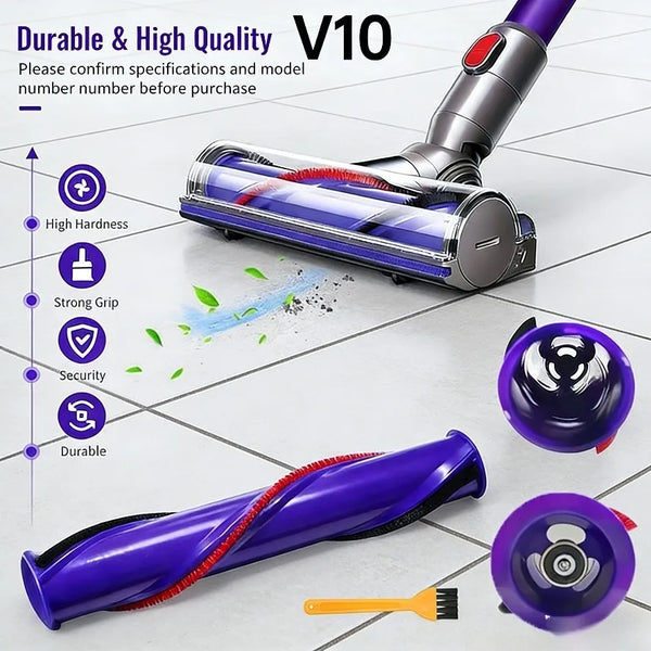1pc For Dyson V10 Direct Drive Electric Floor Brush Roller Brush Main Brush Replacement Spare PartsVacuum Cleaner Accessories