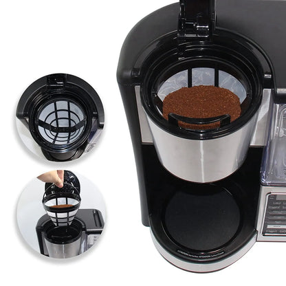 2Pack No.4 Reusable Coffee Maker Basket Filter for Cuisinart Ninja Filters, Fit Most 8-12 Cup Basket Drip Coffee Machine