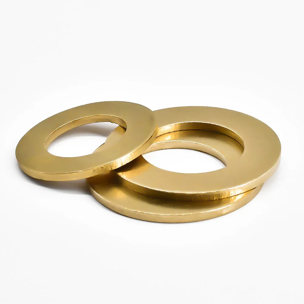 Solid Brass Flat Washer Plain Brass Gasket Shim Pad Ring Spacer Circular Meson M2 M3 M4 M5 M6 M8 M10 M12 M14 M16 M18 M20