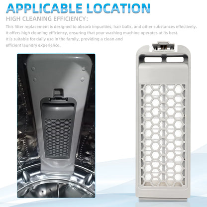 Washing Machine Filter Box Compatible with Samsung DC62-00018A DC97-16513A, Lint Mesh Filter Replacement (24.5cm x 8.5cm)