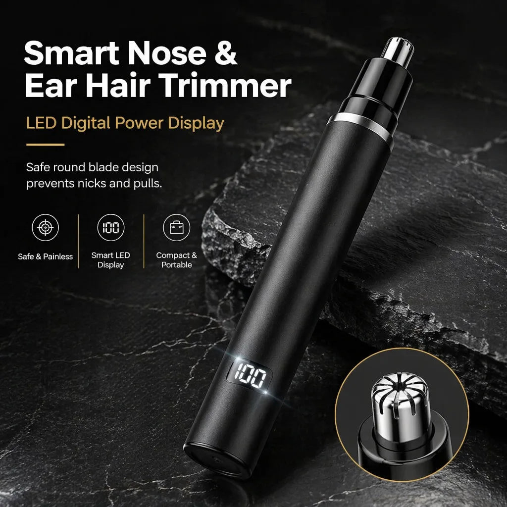 Professional 4-in-1 Hair Clipper & Trimmer Set for Men – Cordless Grooming Kit with LCD Display, USB Rechargeable, Includes Beard Trimmer,Electric Shaver, Nose Hair Trimmer & Multiple Guide Combs – Perfect for Home & Barber Use