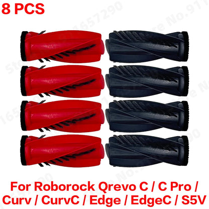 Compatible with Roborock Qrevo C/C Pro/Curv/CurvC/Edge/EdgeC/S5V Compatible Main Side Brush, Mop Cloth, Dust Bag & Filter Set