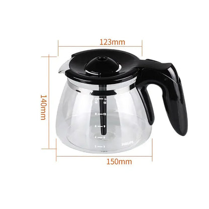 Coffee Pot Glass Cups, Compatible with Philips Coffee Machine Accessories, HD7447, HD7457, HD7461, HD7462