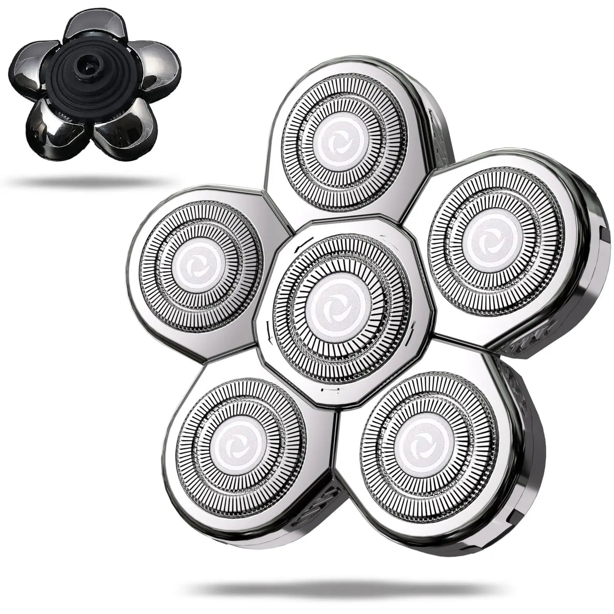 Replacement Head Shaver Replacement Blades, Bald Men Stainless Steel Rotary Blades for Electric Head Razor