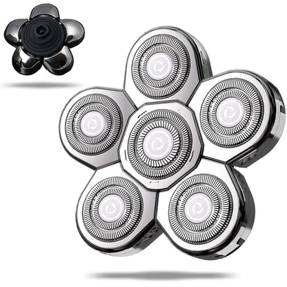 Replacement Head Shaver Replacement Blades, Bald Men Stainless Steel Rotary Blades for Electric Head Razor