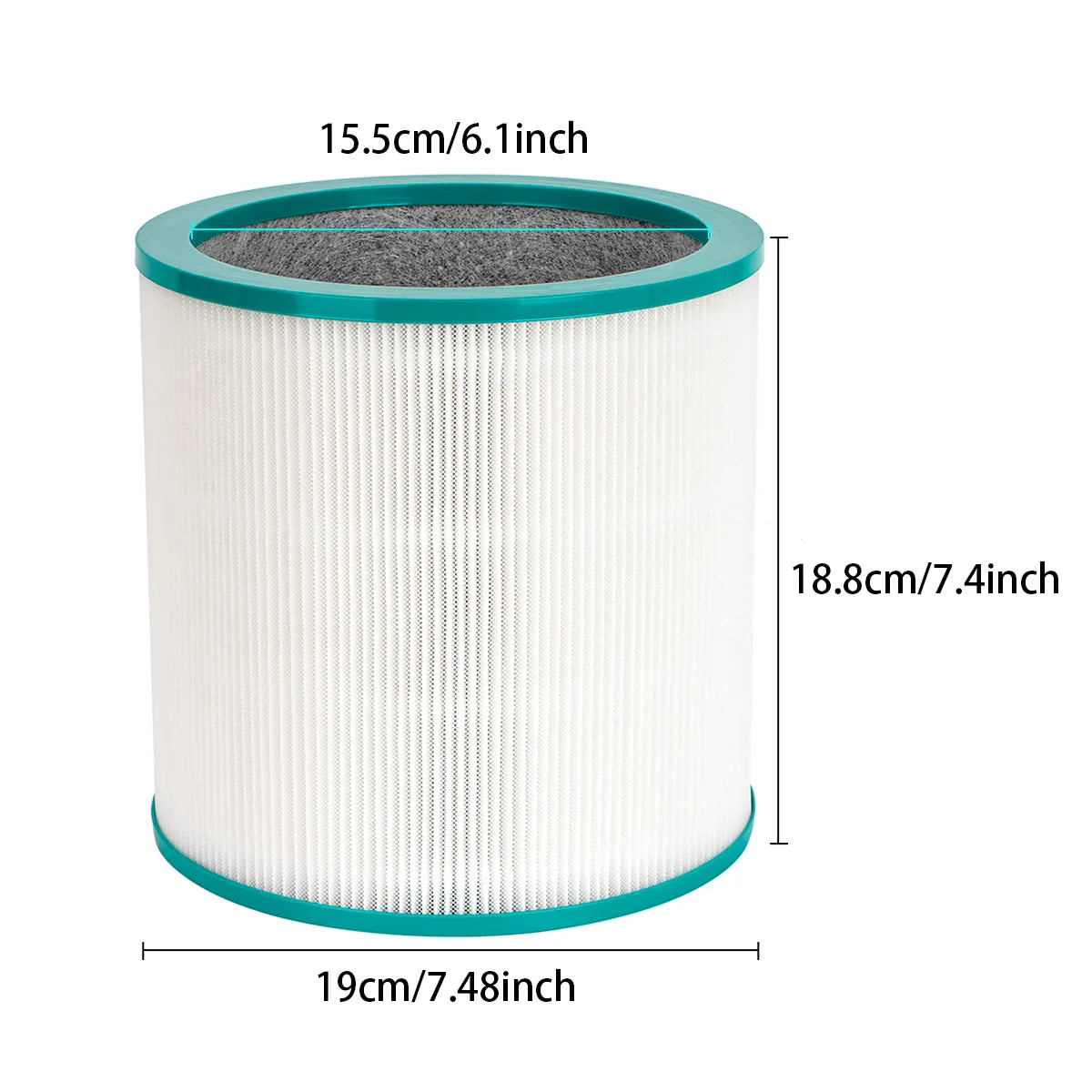 Replacement Filter for Dyson TP01 TP02 TP03 AM11 BP01 Air Purifier,Used for Dyson Fan Pure Cold Chain Tower Purifier 968126-03