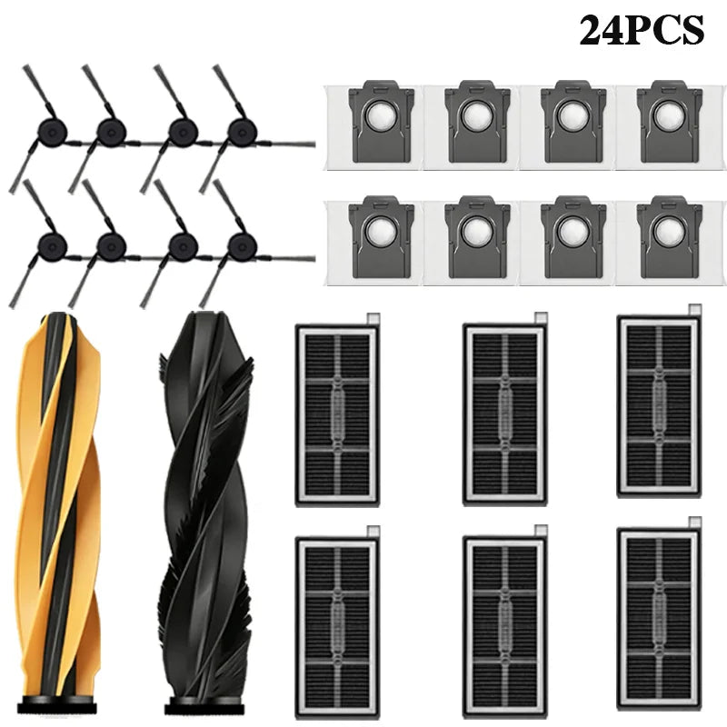 Mova Z60 Ultra Roller Complete Robot Vacuum Spare Parts Main Side Brushes Mop Cloths HEPA Filters Dust Bags Accessories