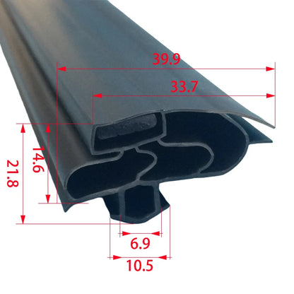 Refrigerator Door Seal — 2.5m Magnetic — Uncut Strip