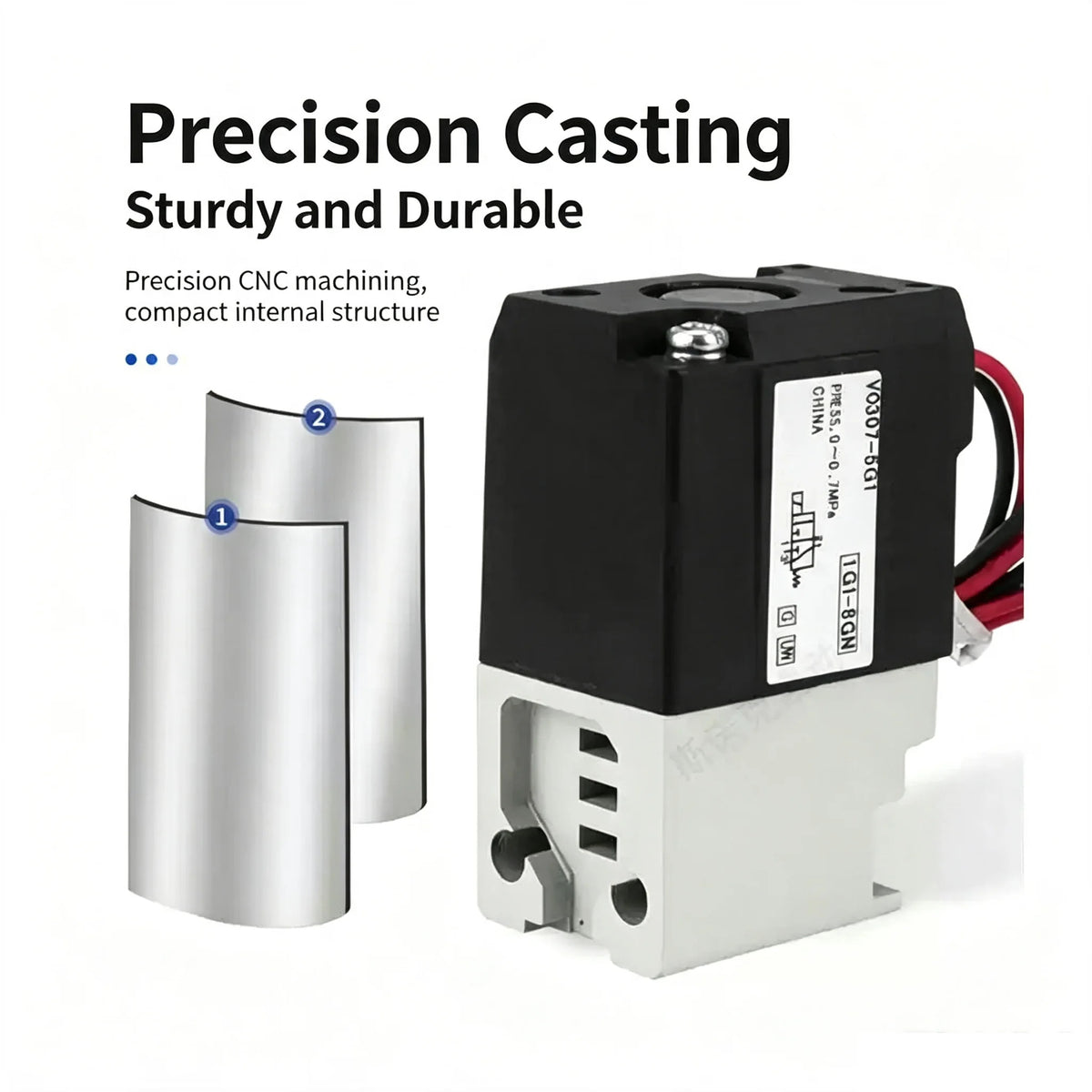 Solenoid valve pneumatic component VO307 series VO307-4D1 VO307-5G VO307-5G1 VO307-5D VO307-5DZ VO307-5DZ1