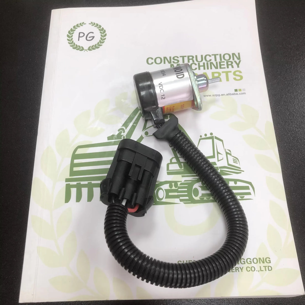 For 12V Fuel Shut Off Stop Solenoid 6689034 Compatible with Models S220 S250 S300 Skid Steer