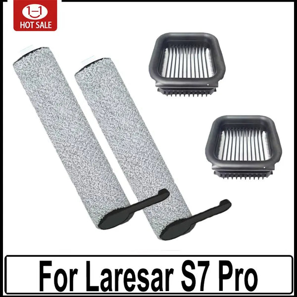 For Laresar S7 Pro Floor Scrubber Roller Brush Filter Replaceable Vacuum Cleaner Accessories Spare Parts Washable Floor Brush