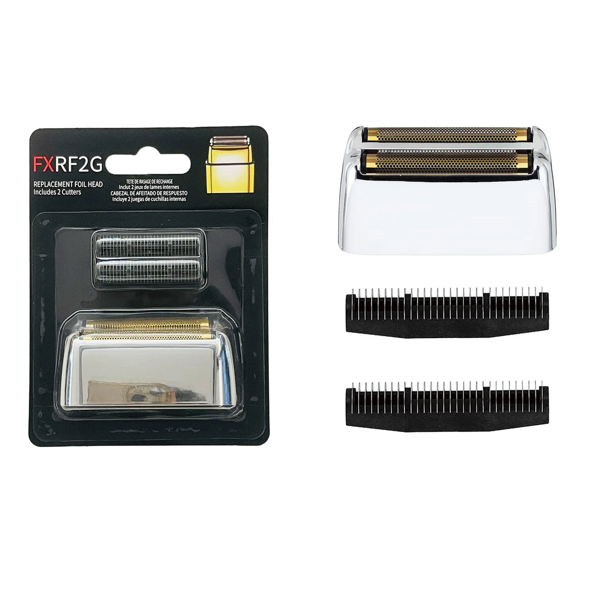 Replacement Foil Head Compatible with BaByliss FXFS2 Double Foil Shaver,Black,Sliver,Gold Professional Razor Shaver Head