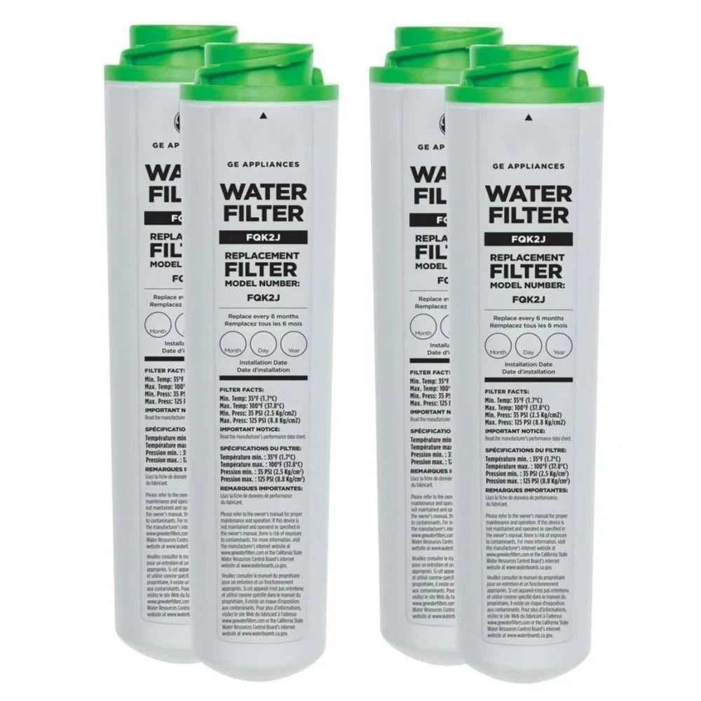 Replacement Water Filter Cartridge Compatible with GE FQK2J / FQK1K / GXSV65R / GQSV65R