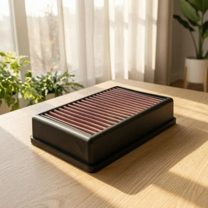 Direct Fit Motorcycle Air Filter for R1200 R1250 Replacement Air Strainer with Raised Perimeter Frame Flat Mounting Flange