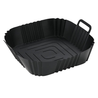 1pc of 16cm silicone air fryer oven baking plate pizza fried chicken silicone basket reusable air fryer liner accessory