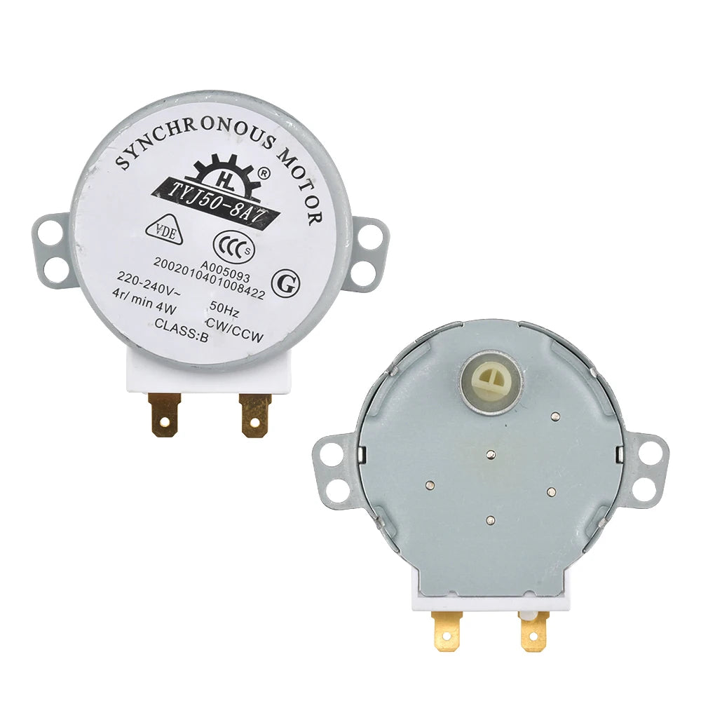 AC 220V-240V 50Hz CW/CCW Microwave Turntable Turn Table Synchronous Motor TYJ50-8A7 Vertical Turntable Motor