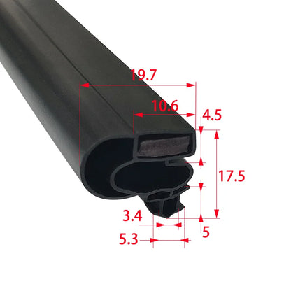 Refrigerator Door Seal — 2.5-10m — Rubber Magnetic