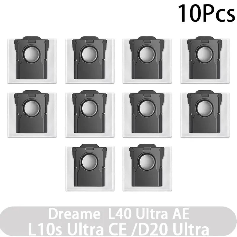 For Dreame L40 AE/L10s CE/D20 Vacuum Cleaner Accessories Main Brush Edge Brush Cloth Dust Bag Filter Screen