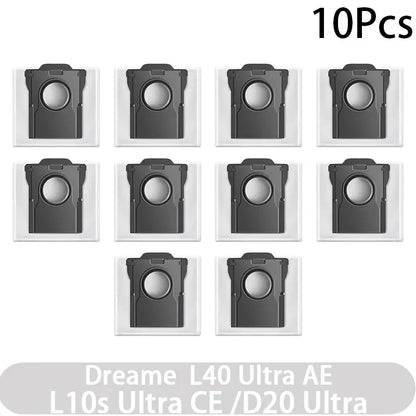 For Dreame L40 AE/L10s CE/D20 Vacuum Cleaner Accessories Main Brush Edge Brush Cloth Dust Bag Filter Screen