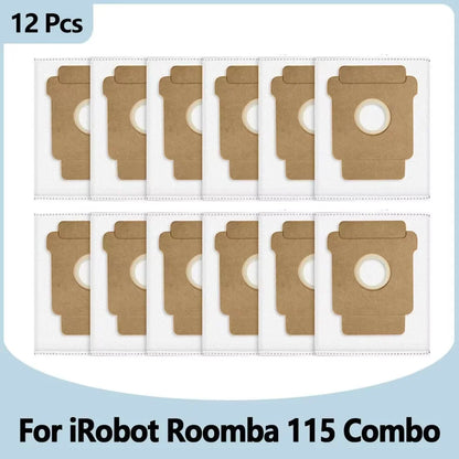Compatible with IRobot Roomba 115 Combo/115 Combo+ Vacuum Cleaner Replacement Parts Main Roller Brush Side Brush Filter Mop Pad Dust Bag
