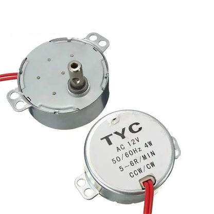 Stable Synchronous Motor 5-6 R/min Pro TYC-50 AC 220V 12V 50/60Hz Torque 4KGF.CM 4W CW/CCW Microwave Turntable for Electric Fan