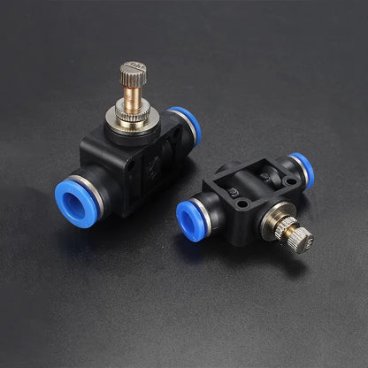 20/50PCS SA Throttle Valve Air Flow Control Valve 4mm 6mm 8mm 10mm 12mm Pipe Water Hose Pneumatic Manual Valve Push in Connector