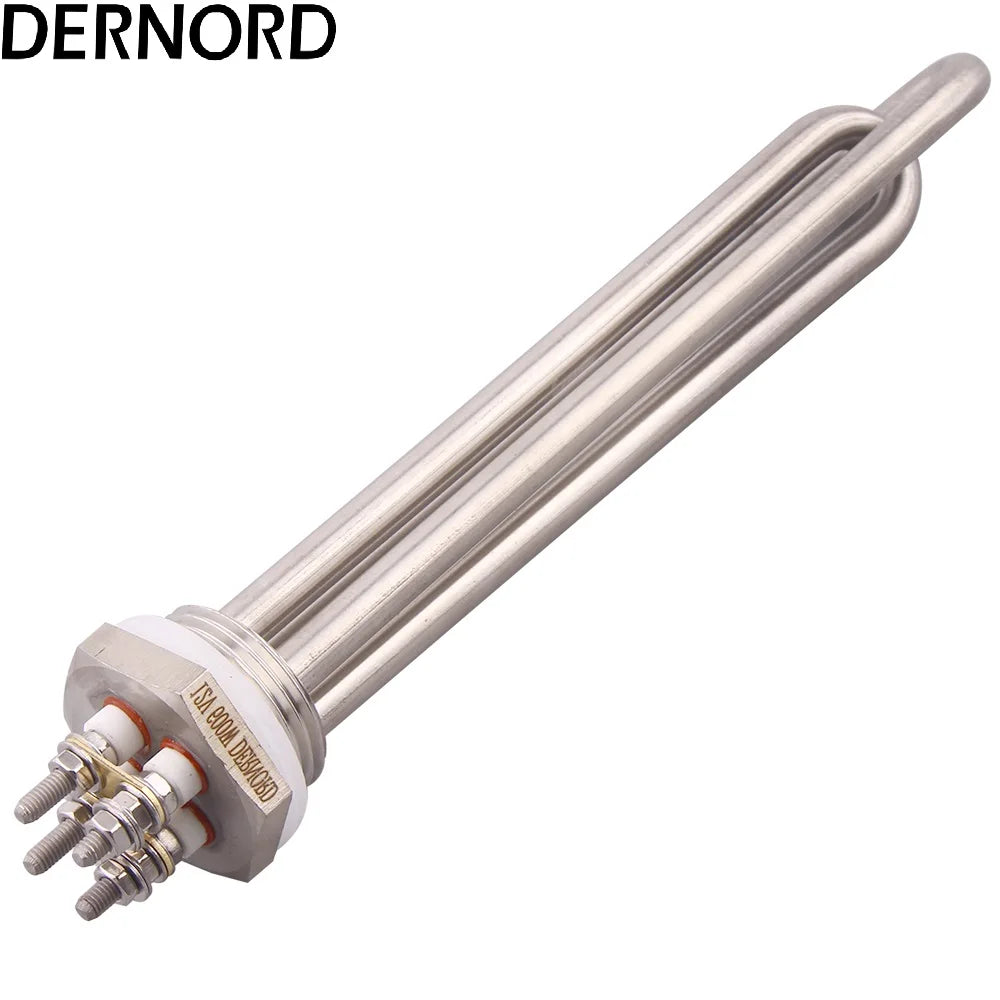 Heating Element 12v 24v 36v 48v 300W 600W SUS304 DN25 DC Immersion Water Solar/Electric Tubular Heater