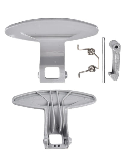 Grey Plastic Door Handle Kit 3650EN3005 9.5x6.5cm Replacement Part Compatible with LG Front Load Washing Machine WD8013F WD1460FHD Accessori