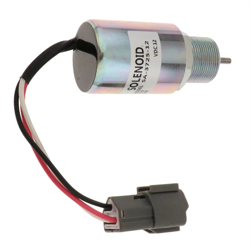 12v Engine Fuel Stop Solenoid PJ7415748 for Volvo EC13 EC15 EC15B EC20 EC20B EC25 EC30 EC35 EC45 Excavator