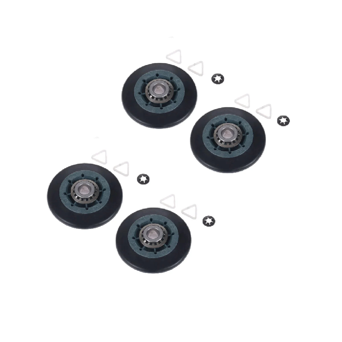 4pcs/1kit Dryer Drum Roller W10314173 According To The Factory Specifications Replacement Parts Compatible with General Brand