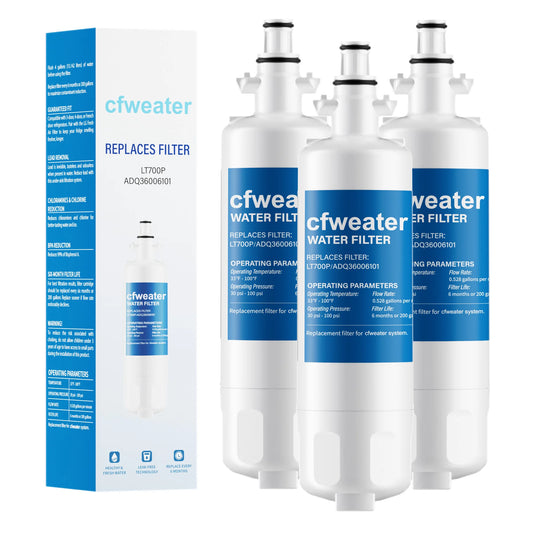 Replacement Refrigerator Water Filter Compatible with LG / Kenmore ADQ36006101 / LT700P / ADQ36006102 / 9690 / RWF1200A — 1-9 Pack