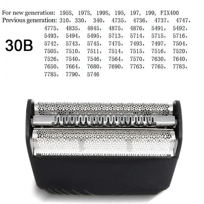 30B Replacement Shaver Foil & Cutters Compatible with Braun 310 / 330