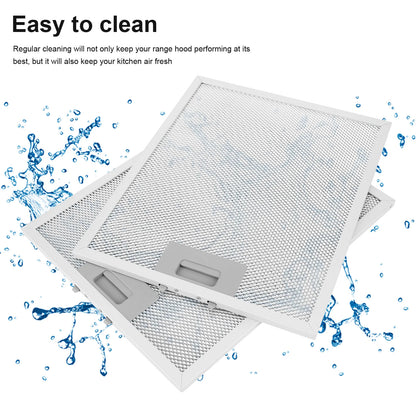 2PCS Aluminum Cooker Hood 320x260mm Metal Mesh Extractor Vent Filter Mesh Hood Grease Filter Range Hood Accessories