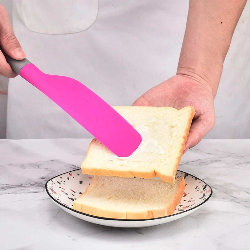 34cm Large Silicone Baking Spatula Non-Stick Cream Butter Spatula Heat Resistant Cookie Chocolate Pastry Scraper Kitchen Tools