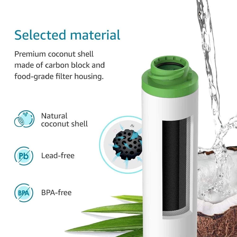 Replacement Water Filter Cartridge Compatible with GE FQK2J / FQK1K / GXSV65R / GQSV65R