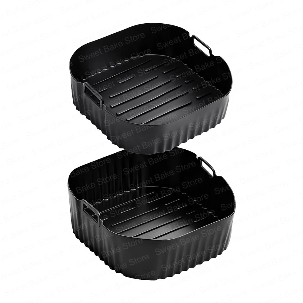 Hot Air Fryer Accessories for Cosori Turbo Tower 10.8L Double Stack, AirFryer Baking Paper & Silicone Mould (6.5L & 4.3L)
